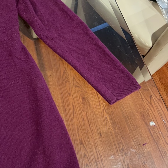 Griffen Cashmere plum 2 button cardigan sweater 100% cashmere - Picture 3 of 7